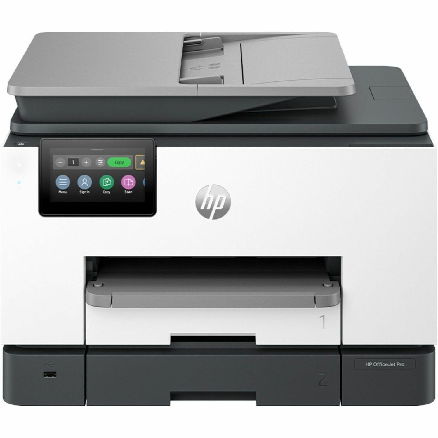 HP OFFICEJET PRO 9130E AIO PRINTER, 25PPM, 2 x 250 TRAY PRINT, COPY, SCANFAX,WIFI, DUPLEX,