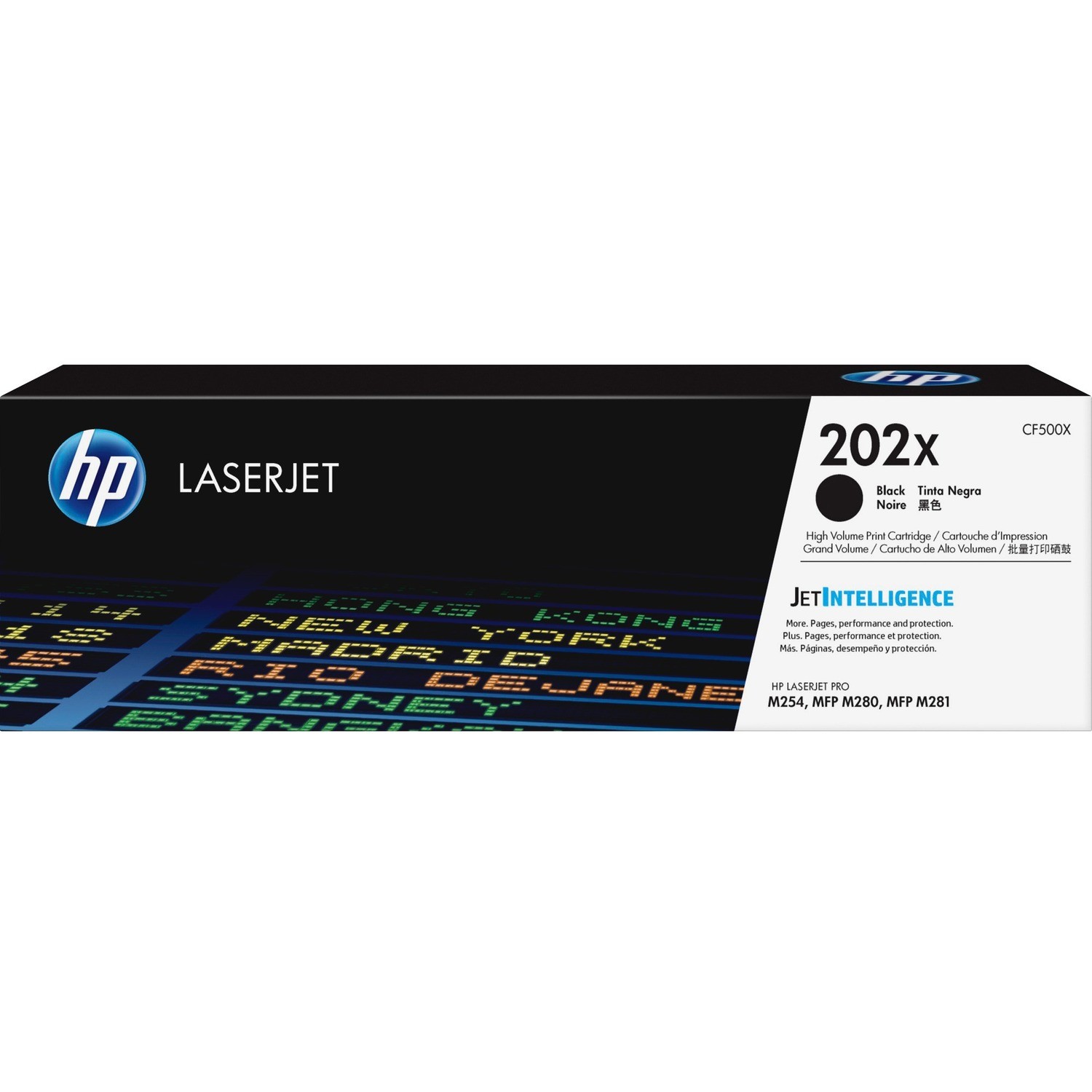 HP 202X BLACK LASERJET TONER CARTRIDGE - FOR M254, M280, M281 SERIES PRINTERS