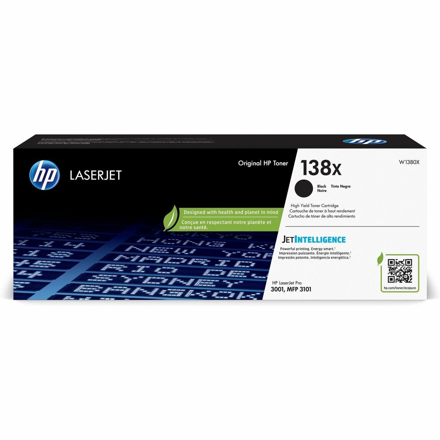 HP 138X BLACK LASERJET TONER CARTRIDGE 4K YIELD FOR 3001DW / 3101FDW