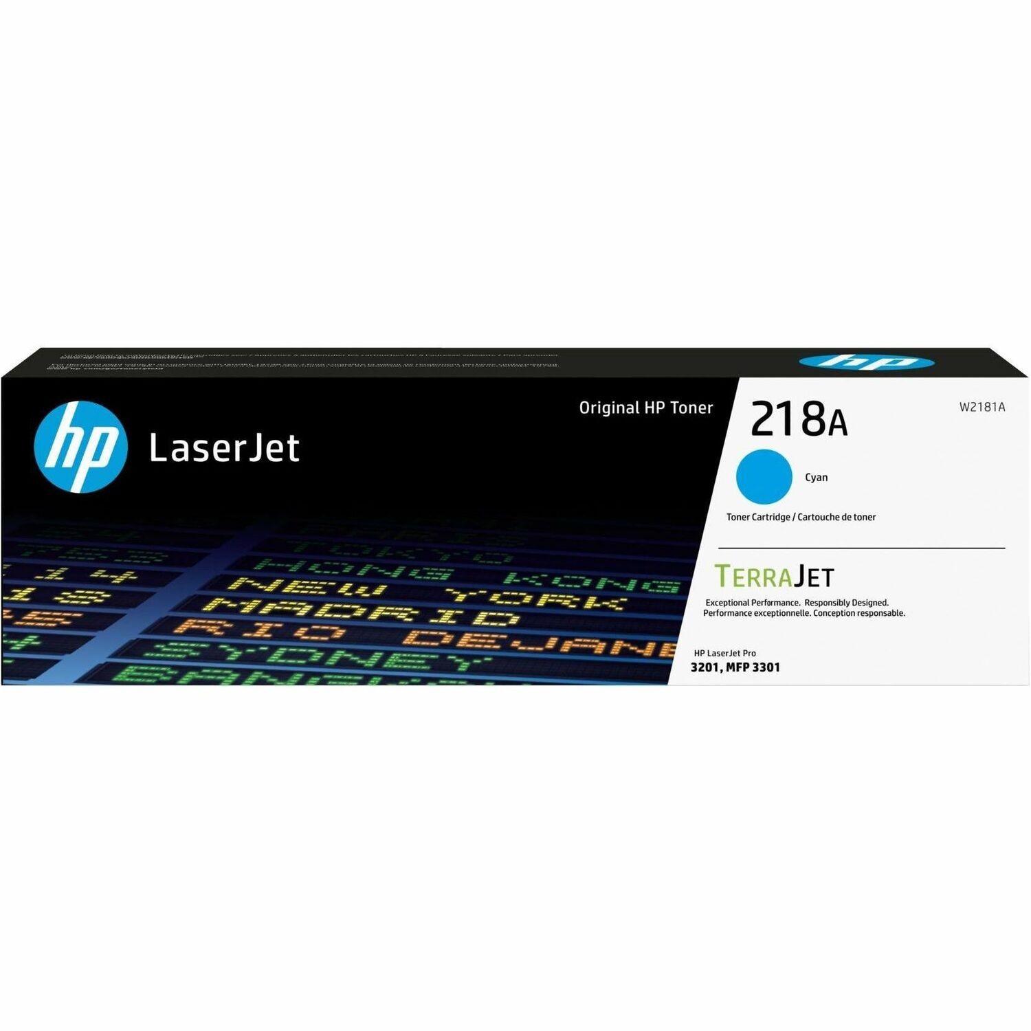 HP 218A CYAN LASERJET TONER CARTRIDGE 1.2K YIELD FOR 3301SDW / 3301FDW