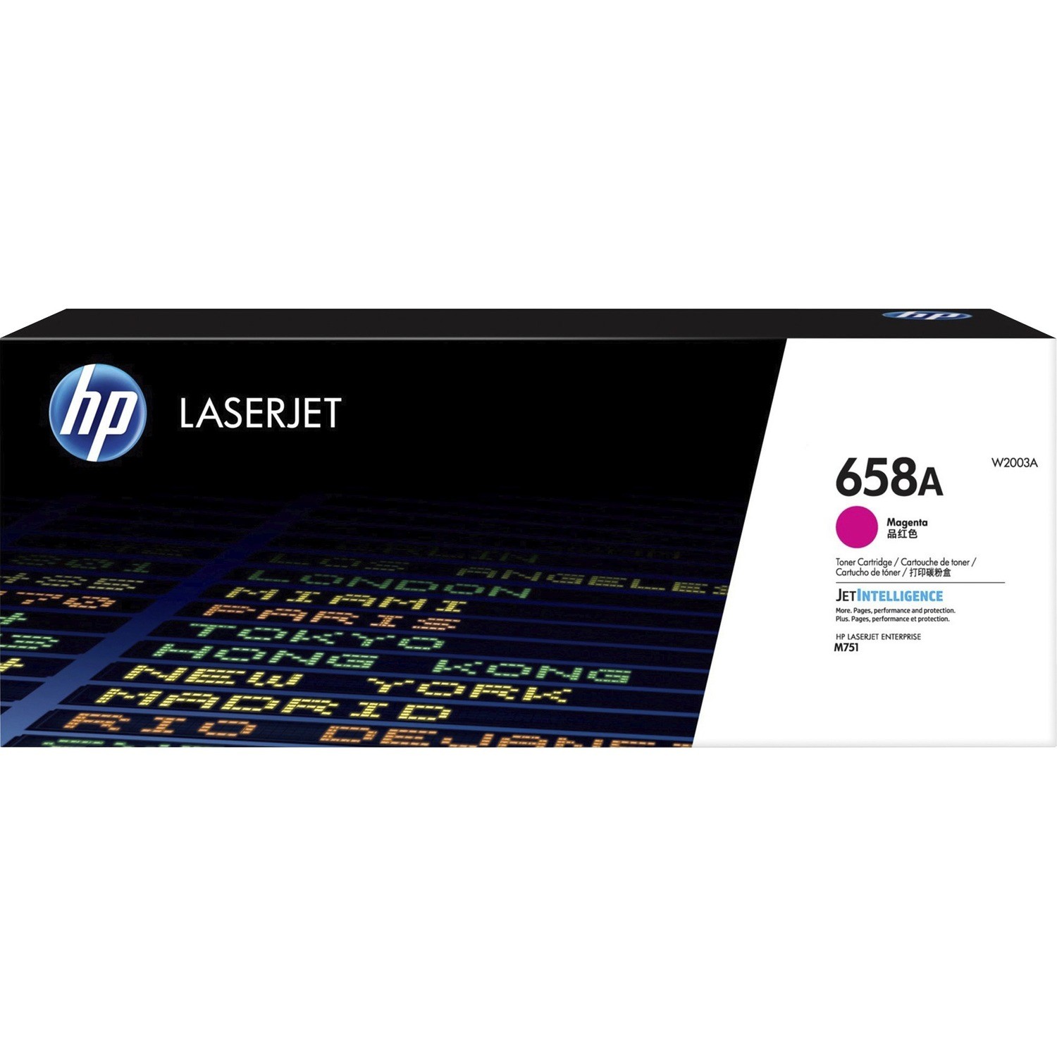 HP 658A MAGENTA LASERJET TONER CARTRIDGE - APPROX YIELD 6K PAGES - M751 COMPATIBLE