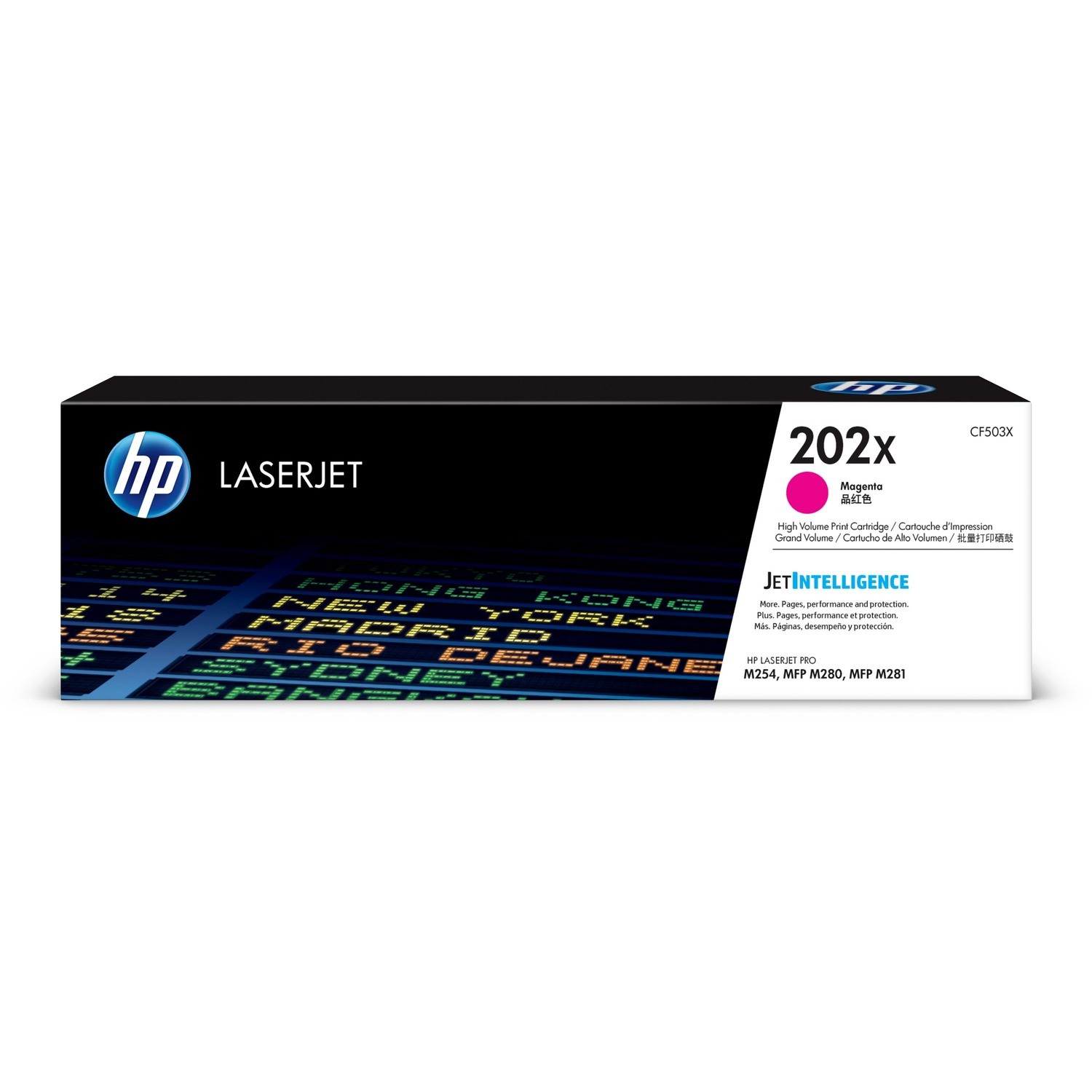 HP 202X MAGENTA LASERJET TONER CARTRIDGE - FOR M254, M280, M281 SERIES PRINTERS