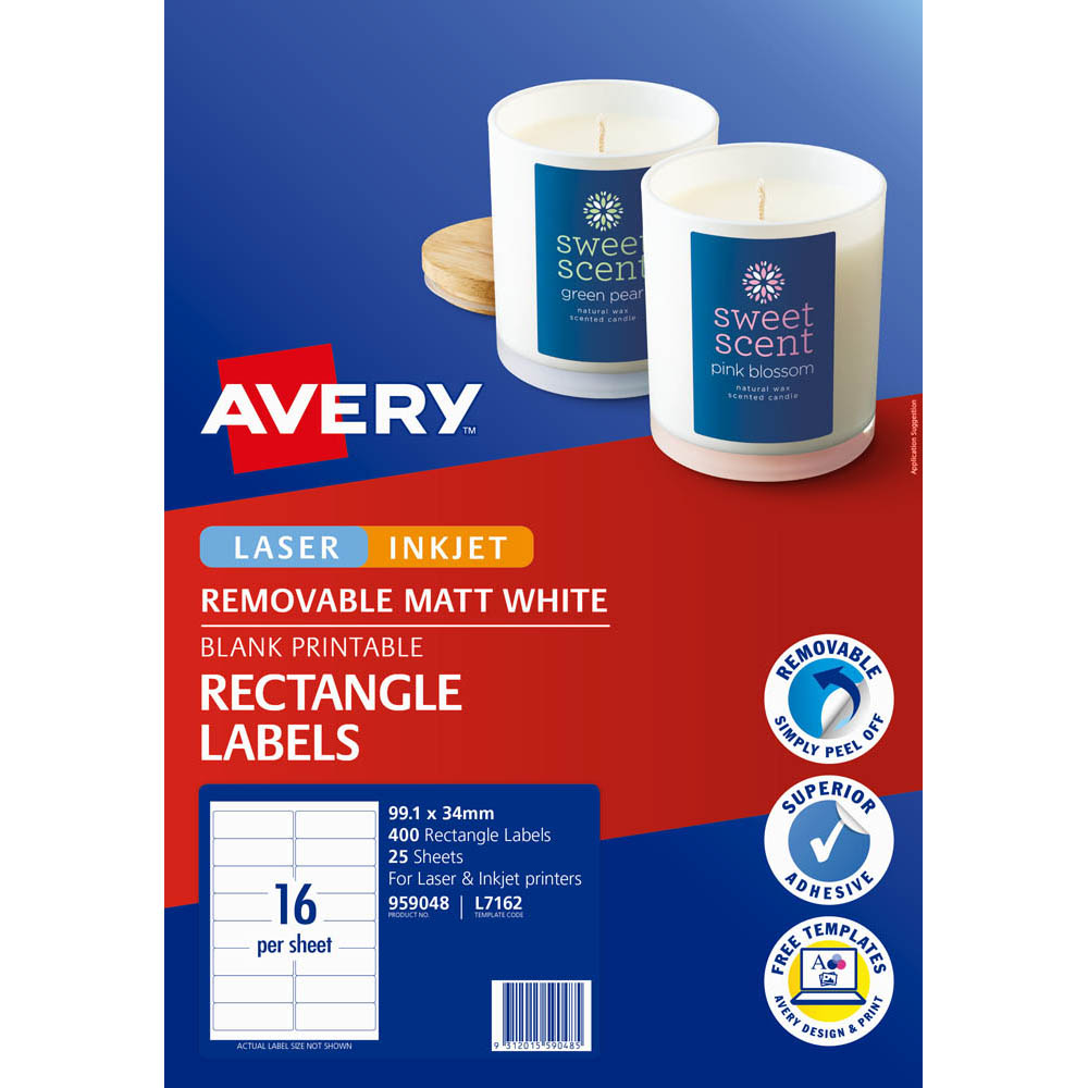 Av Labels L7162 LIP 16Up Pk25