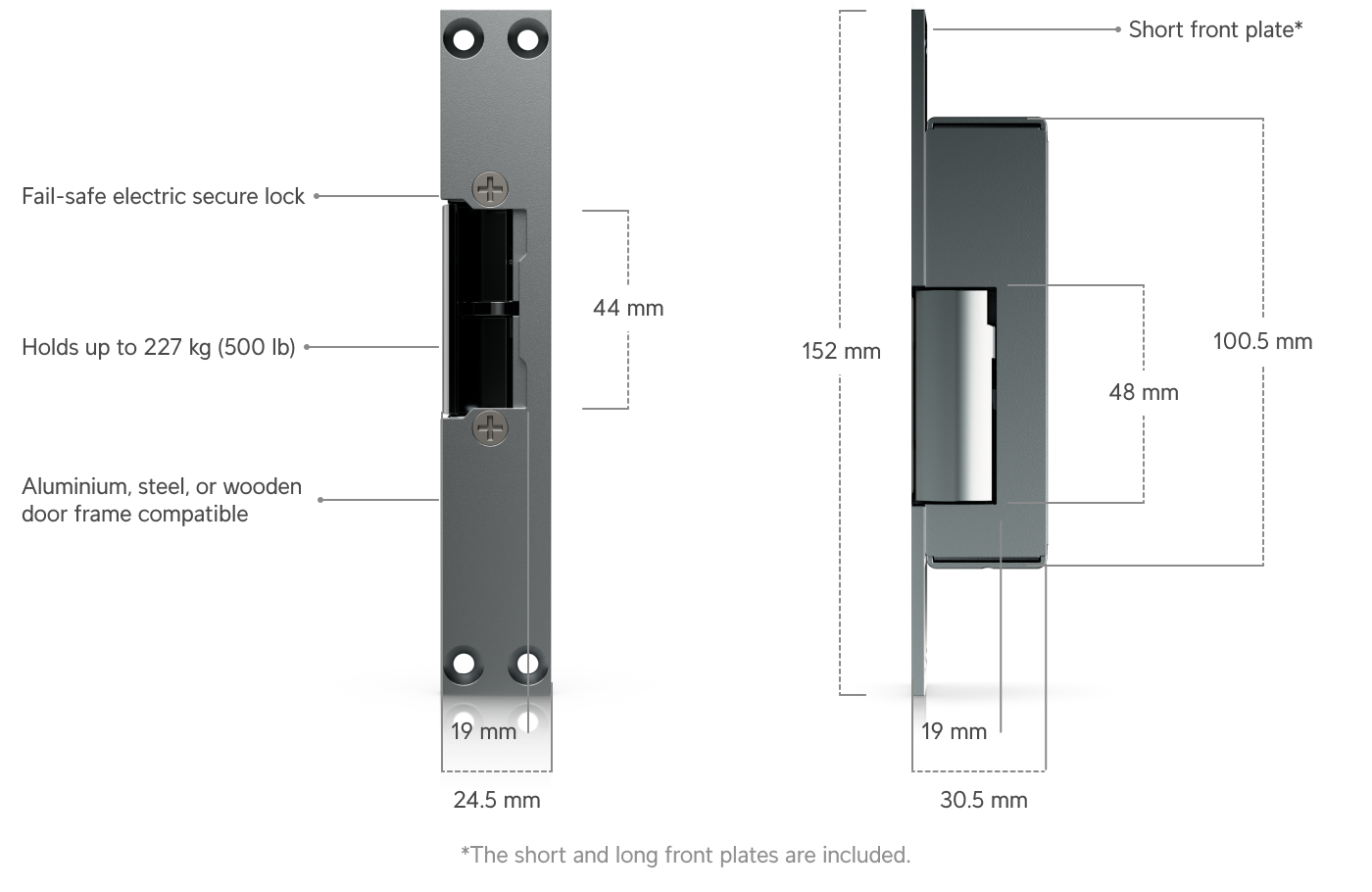 Ubiquiti Fail-Secure Strike Lock, Fail-Secure Electric Strike Lock, 8MM Lock Slot Depth Support.