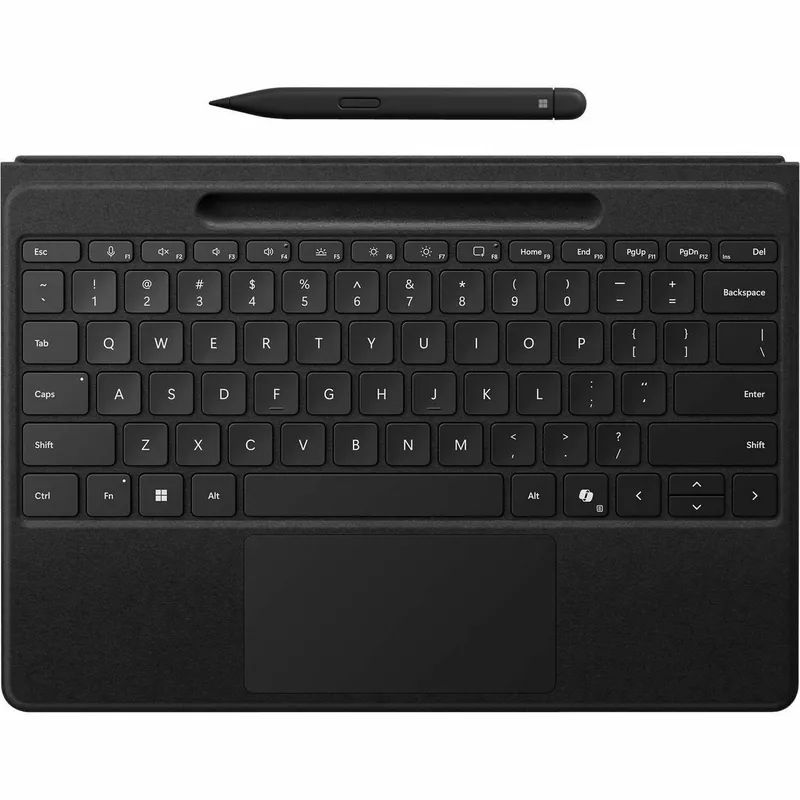 SURFACE PRO 13" 8,9,X,10,11,12 FLEX KEYBOARD TYPE COVER WITH SLIM PEN 2 - BLACK