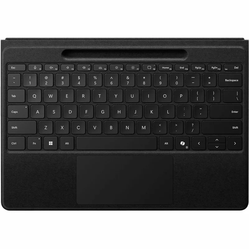 Microsoft Surface Pro Flex Keyboard for PRO 12/11/10/9/8 Surface Typecover with Slim Pen 2 storage and charging tray backlit wireless BT Black-No PEN