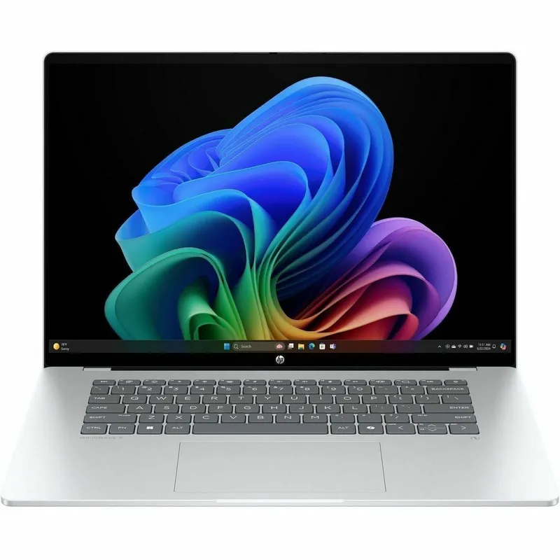 HP OmniBook 5 16-bf0000 16-fb0005QU 16" Touchscreen Notebook - 2K - Qualcomm Snapdragon X Plus X1P-42-100 - 16 GB - 512 GB SSD - Glacier Silver