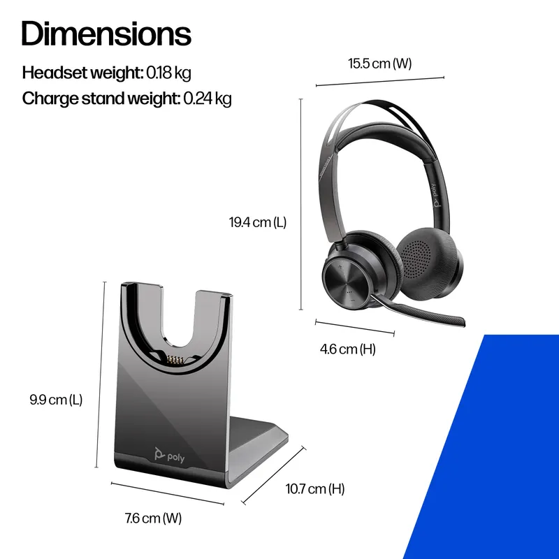 POLY VF2 USB-C-C HS USB-C/A CHS CS1