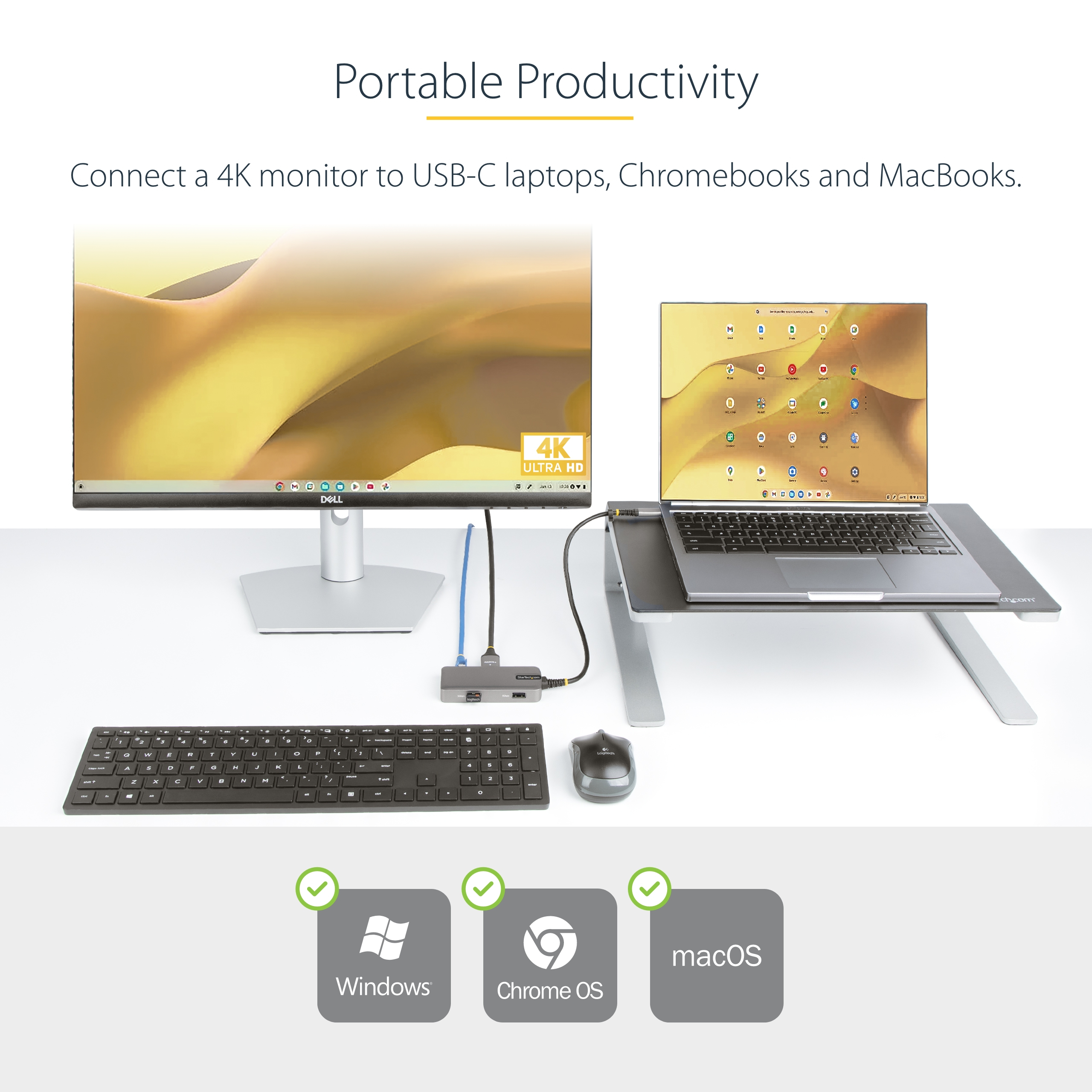 USB-C Multiport Adapter HDMI USB Hub thumbnail 1