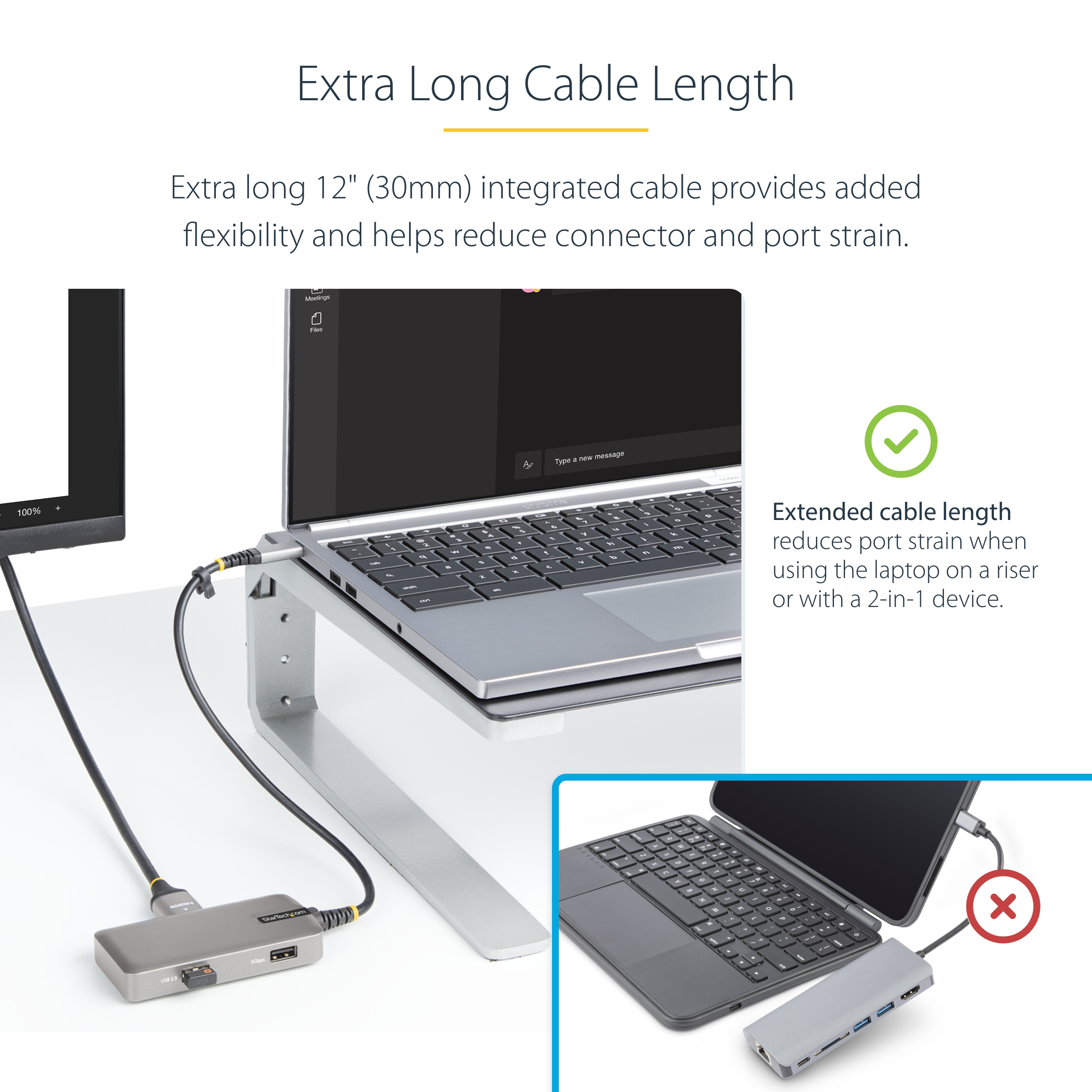 USB-C Multiport Adapter HDMI USB Hub thumbnail 3