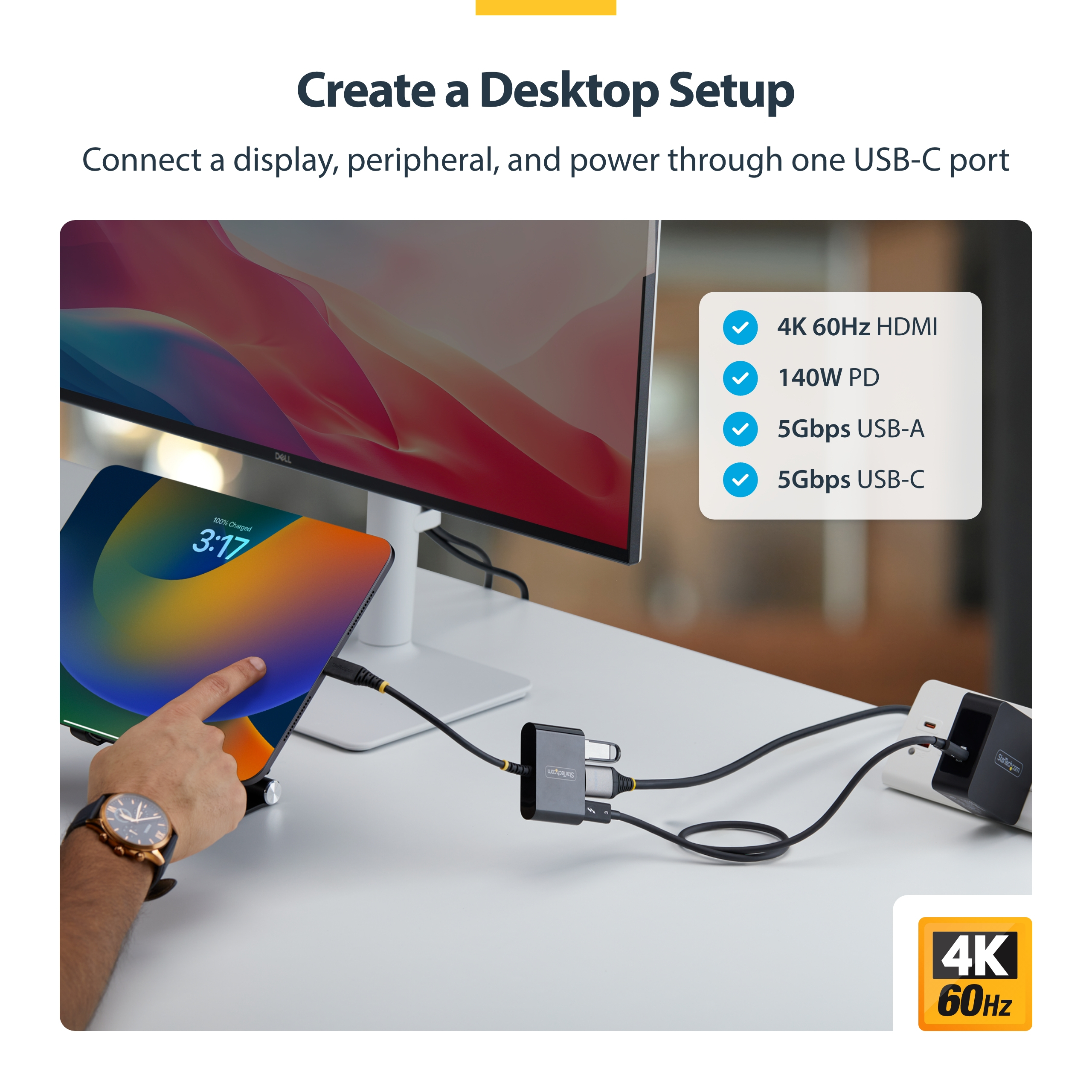 USB-C HDMI Multiport Hub 140W thumbnail 2