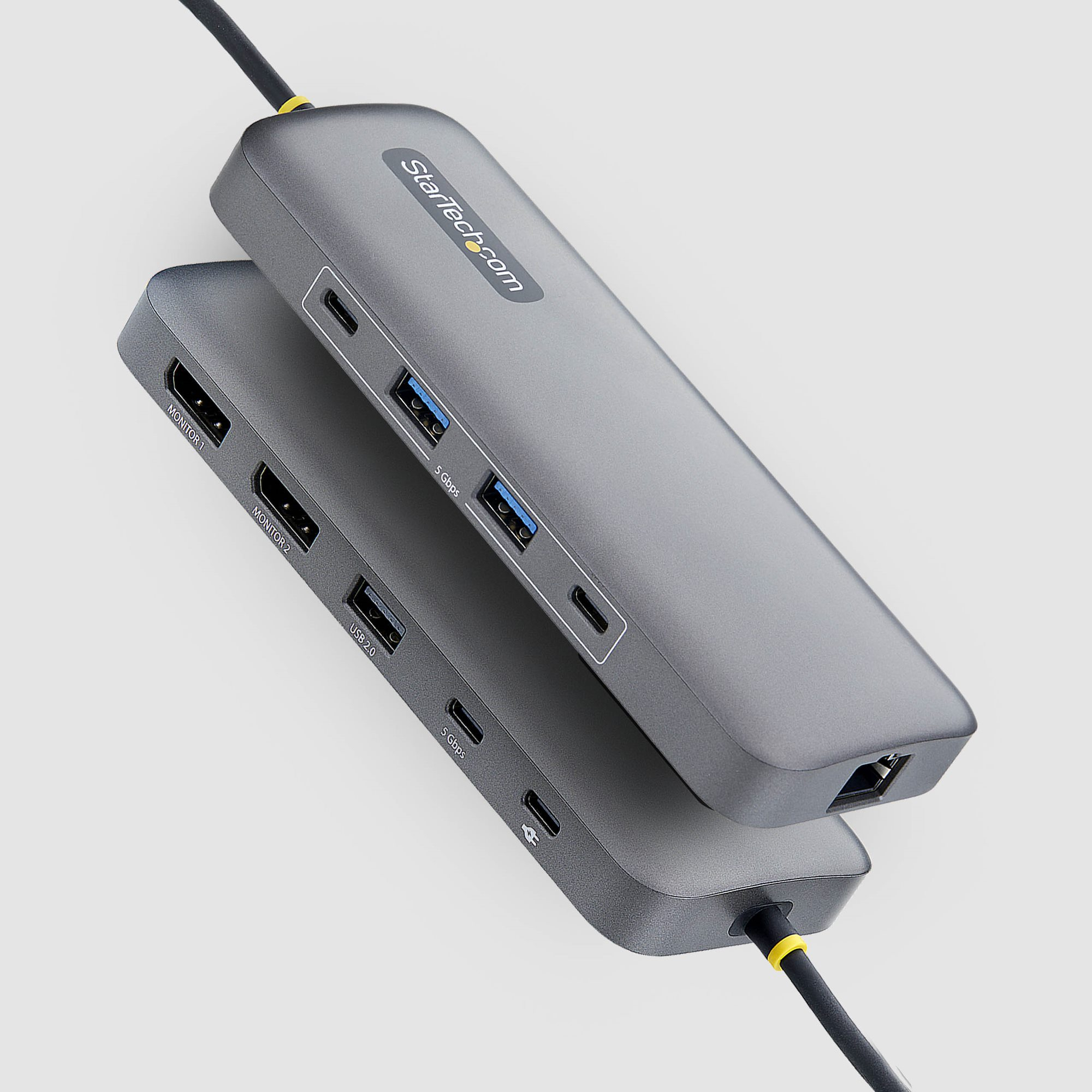 STARTECH.COM USB-C TO DUAL-DP MULTIPORT ADAPTER, 100W, 4K 60HZ, GBE, 3 YR thumbnail 2