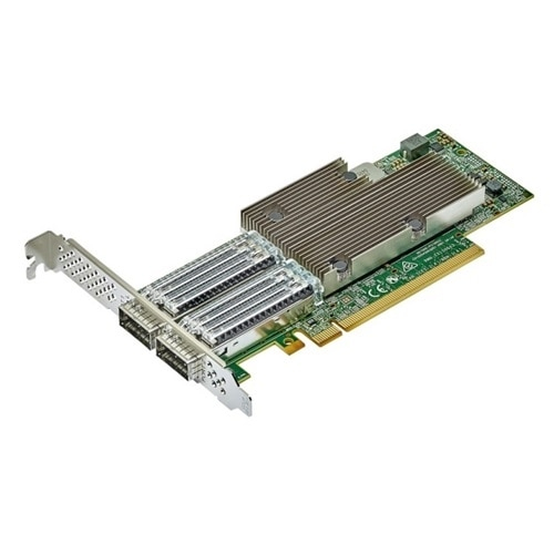 DELL BROADCOM 57508 DUAL PORT 100GBE QSFP ADAPTER, PCIE FULL HEIGHT, CUSTOMER KIT