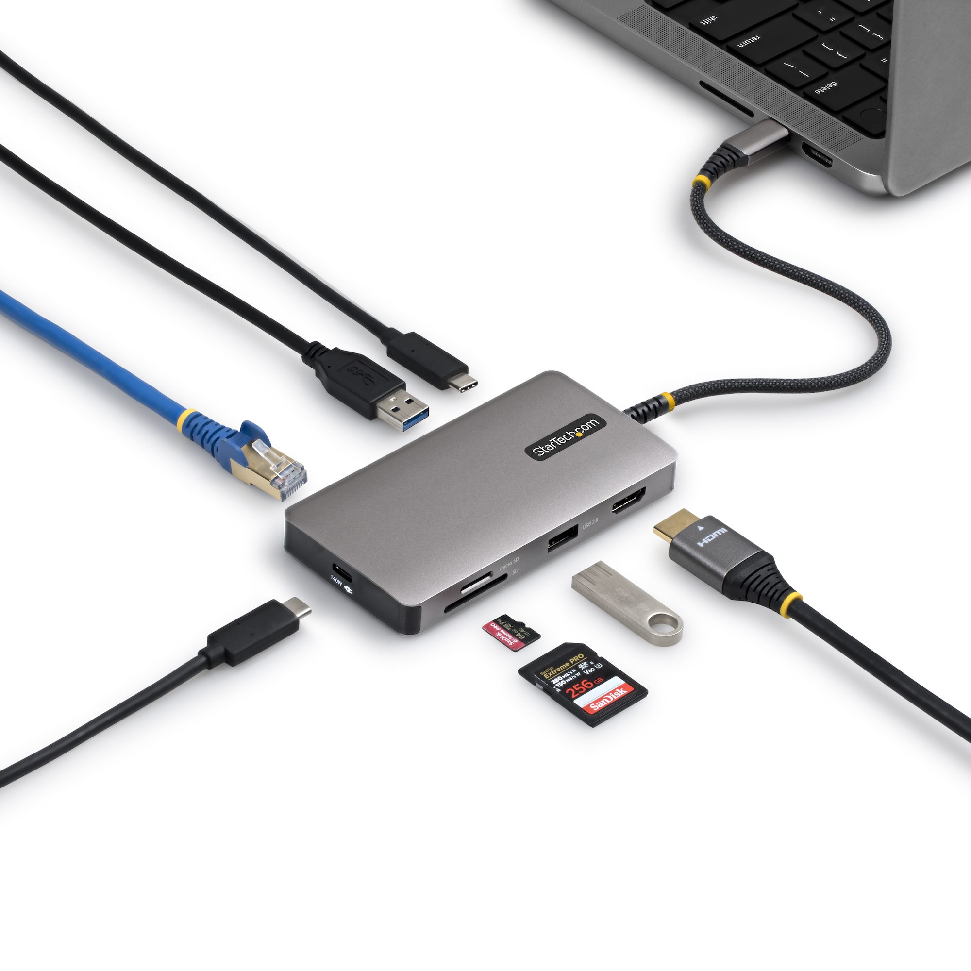 USB-C Multiport Hub 4K 60Hz HDMI 140W thumbnail 4
