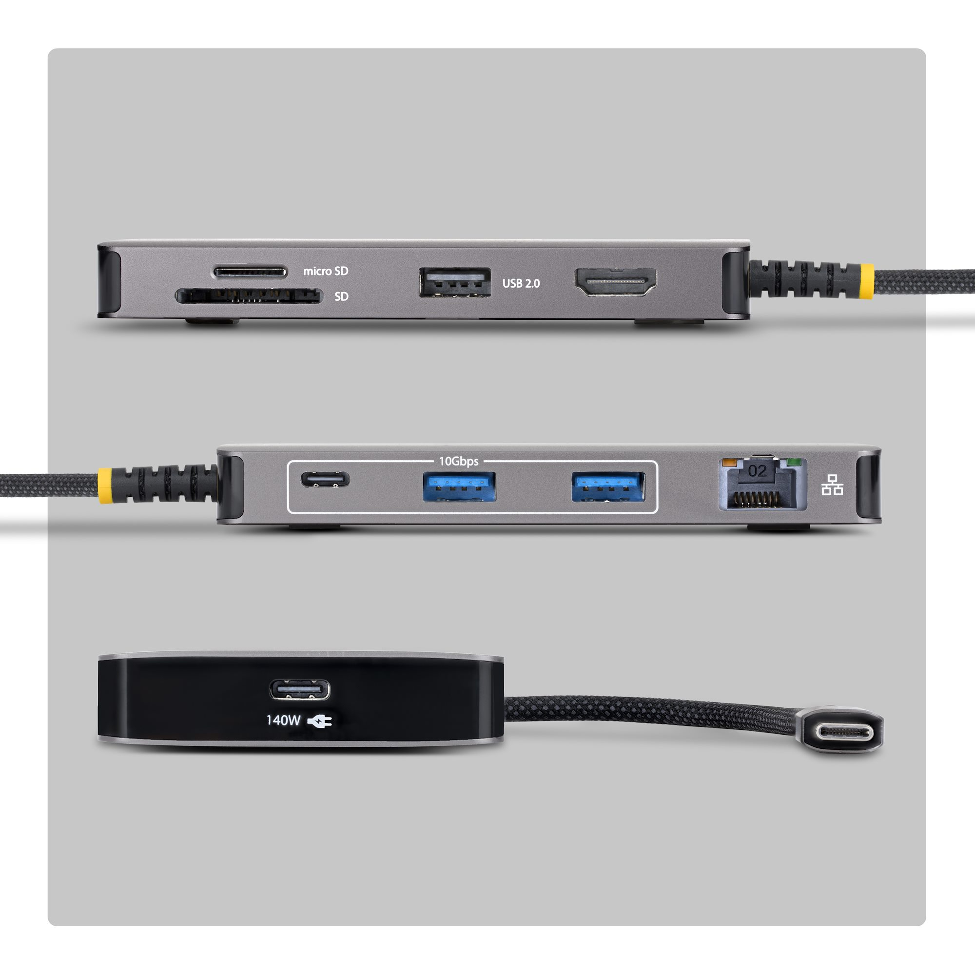 USB-C Multiport Hub 4K 60Hz HDMI 140W thumbnail 2