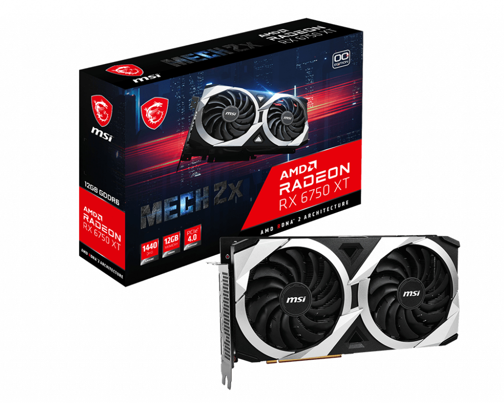 RADEON RX 6750 XT MECH 2X 12G OC thumbnail 4