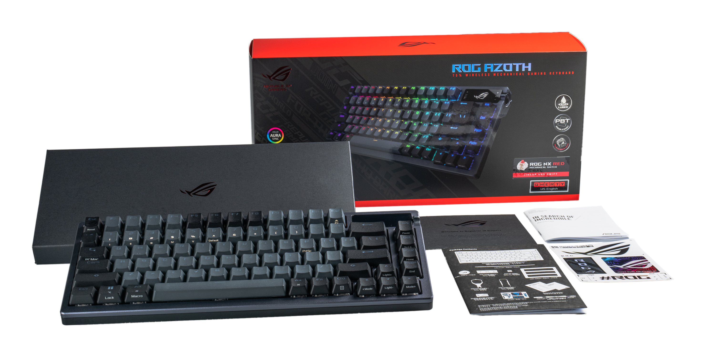 ROG AZOTH/PBT/BLK STORM SWITCH KEYBOARD thumbnail 2
