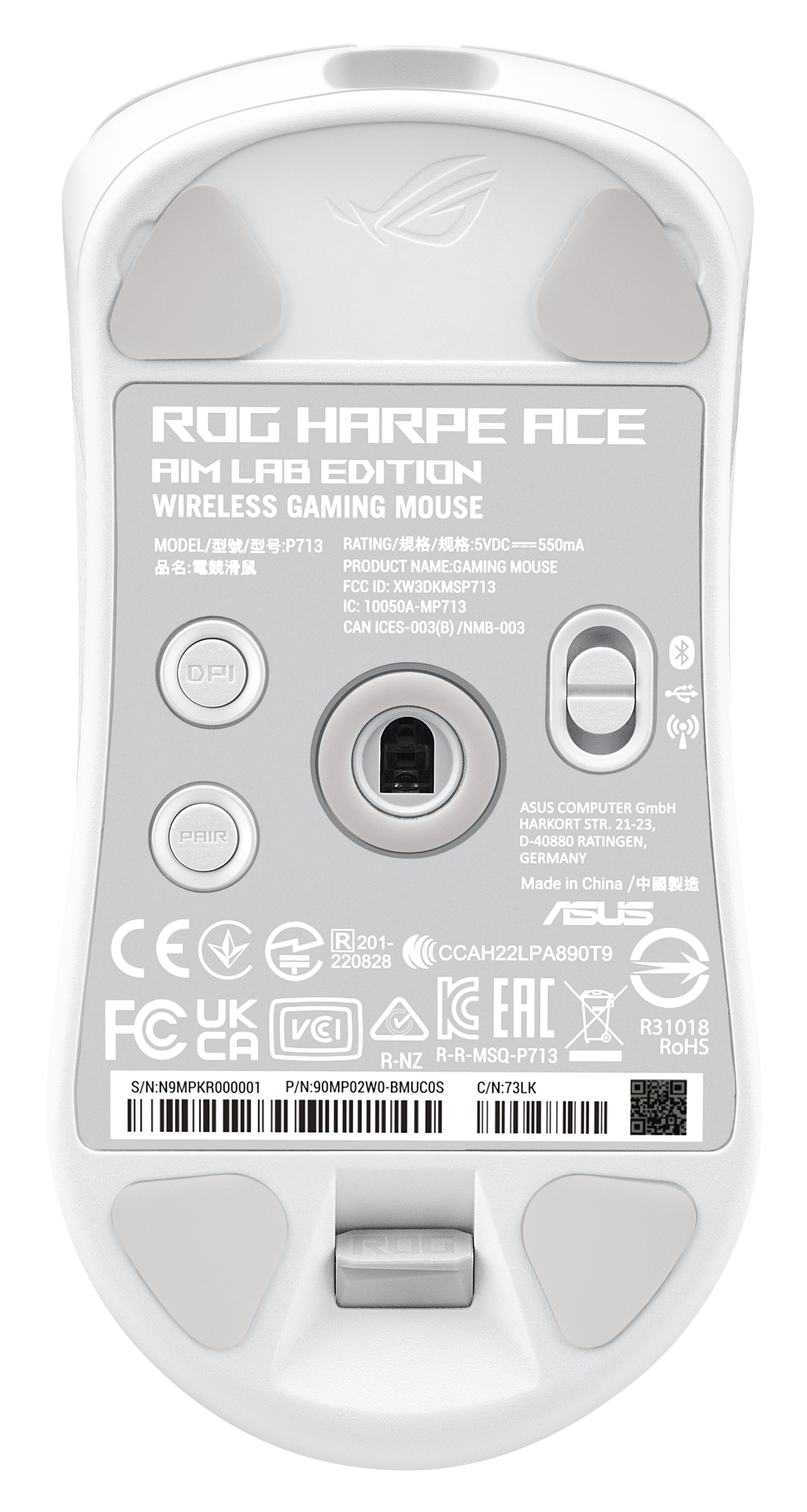 ROG HARPE ACE AIM LAB GAMING MOUSE WHITE thumbnail 3