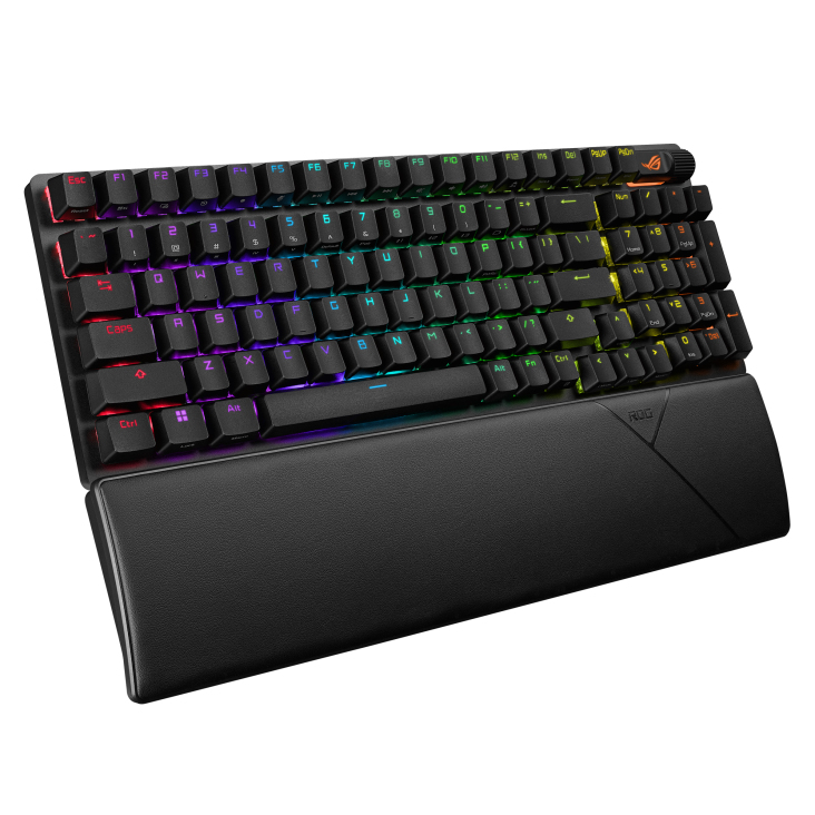 ASUS ROG STRIX SCOPE II 96 WL Snow Switch NX Wireless Gaming Mechanical Keyboard, Tri-mode Connection, Streamer hotkeys, Multifunction controls thumbnail 4