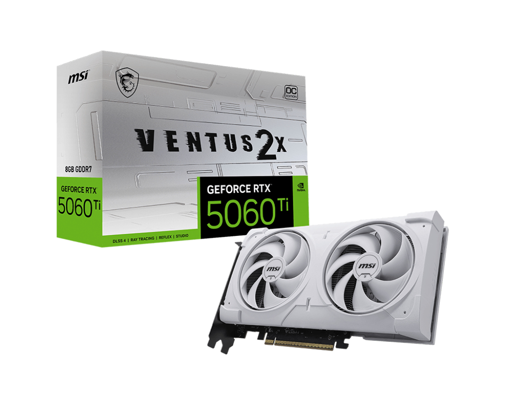 RTX 5060 TI 8G VENTUS 2X OC WHITE PLUS thumbnail 1