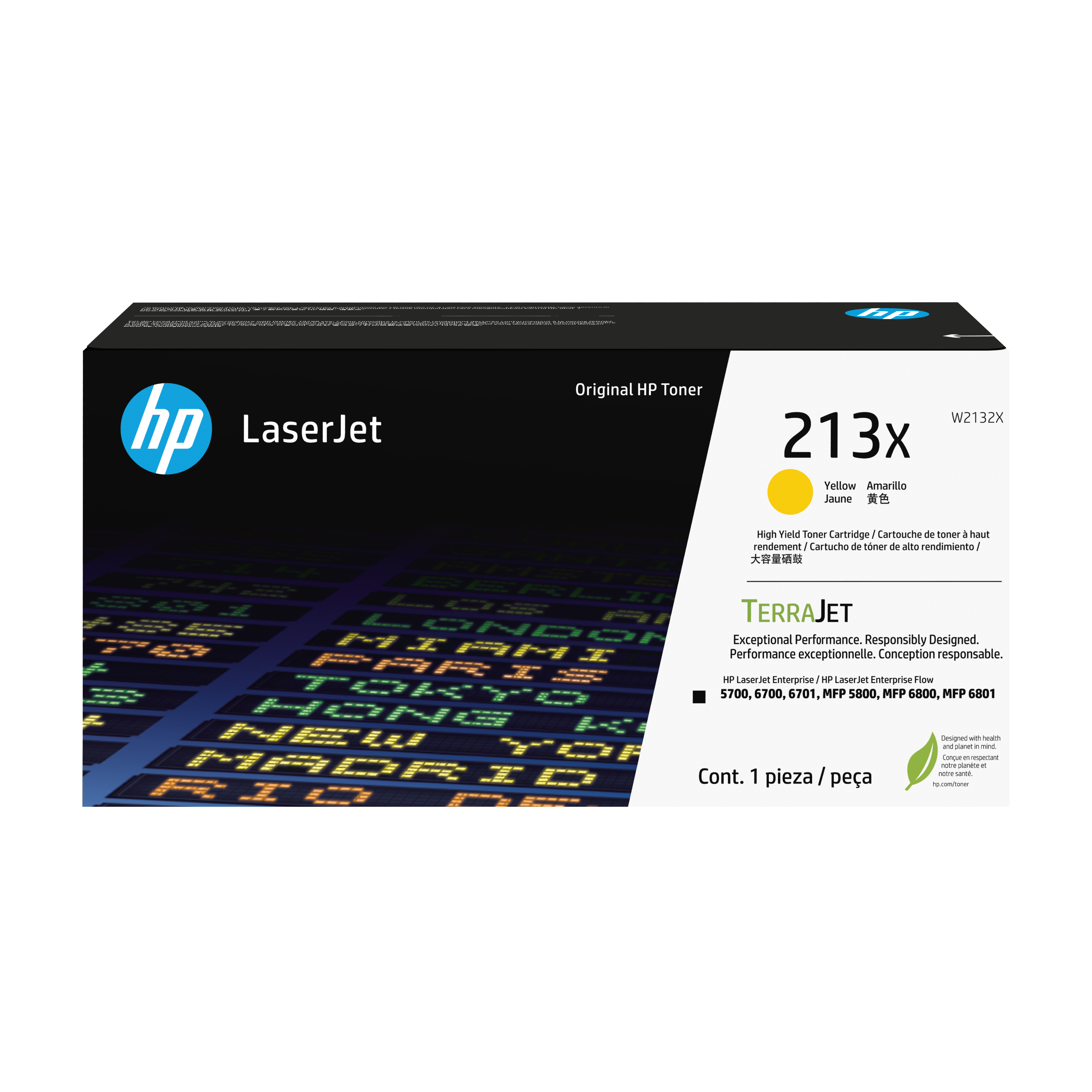 HP 213X YELLOW LASERJET TONER CARTRIDGE