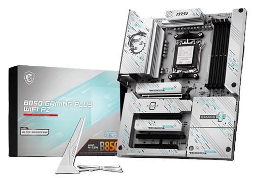 MSI B850 GAMING PLUS WIFI PZ, AMD Ryzen, 4x DDR5 256GB, 4x PCIe x16 slot, 3x M.2, 4x SATA 6G, 8x USB 2.0,  Wi-Fi 7, Bluetooth 5.4 thumbnail 5
