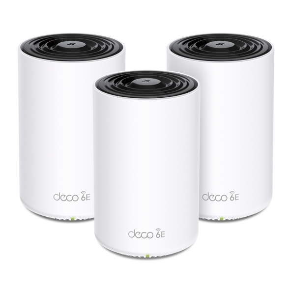 TP-Link Deco XE75 Pro(3-pack) AXE5400 Tri-Band Mesh Wi-Fi 6E System, 574 Mbps at 2.4 GHz + 2402 Mbps at 5 GHz + 2402 Mbps at 6 GHz thumbnail 3