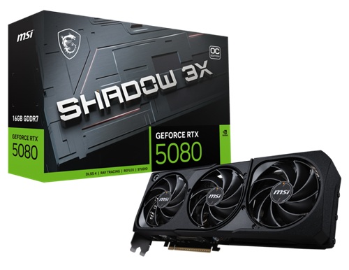 MSI VGA GEFORCE-RTX-5080-16G-SHADOW-3X-OC thumbnail 4