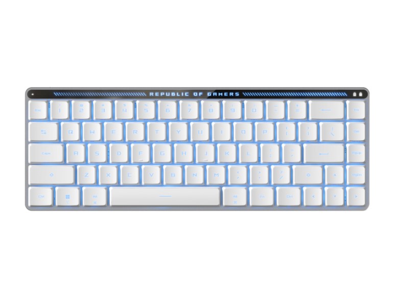 ASUS ROG Falchion RX Blue Low Profile Wireless Gaming Keyboard, Tri-mode Connection, ROG Omni Receiver, Intuitive control thumbnail 4