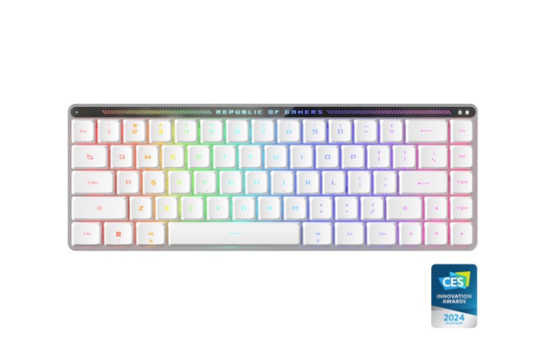 ASUS ROG Falchion RX Red Low Profile Wireless Gaming Keyboard, Tri-mode Connection, ROG Omni Receiver, Intuitive control thumbnail 4